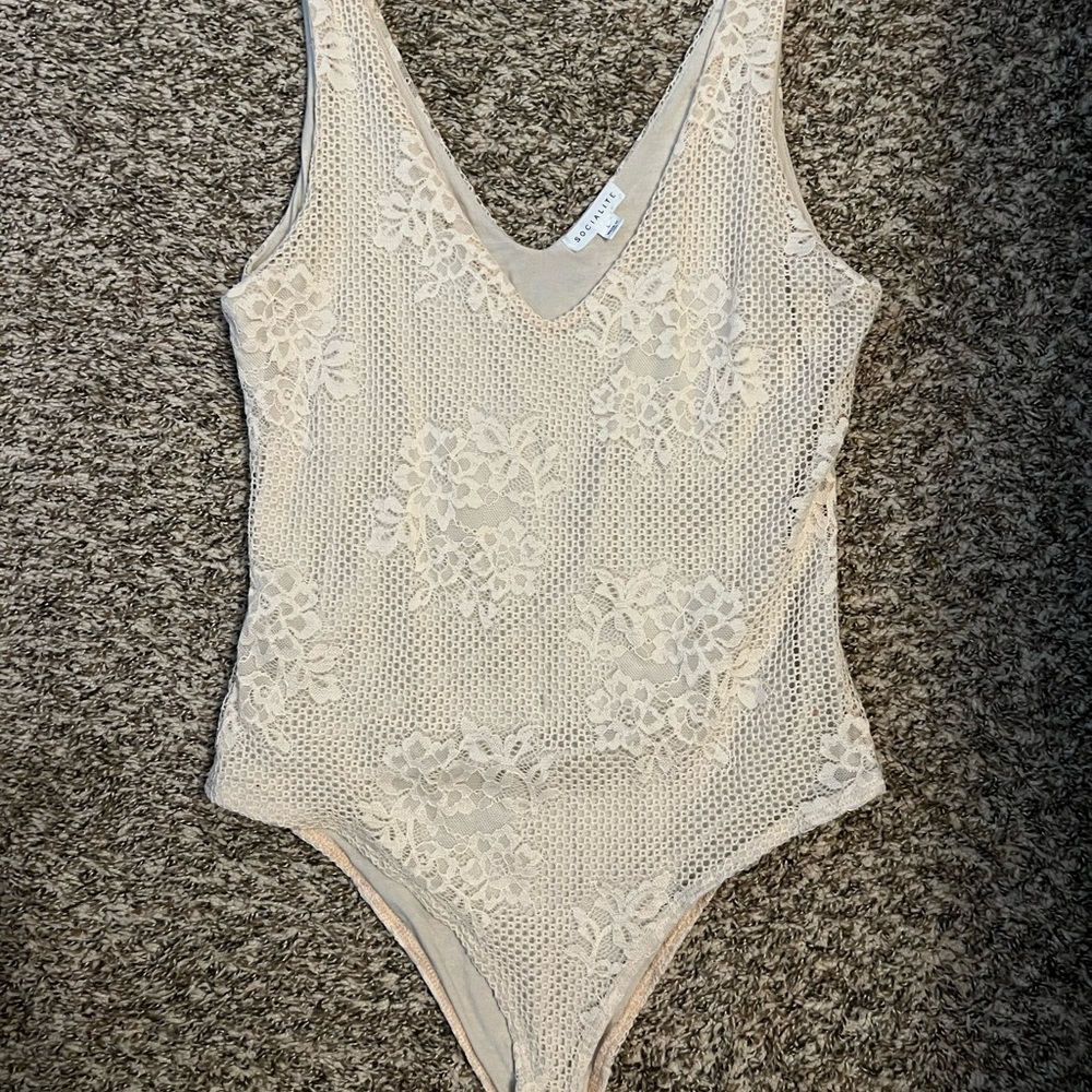 Cream bodysuit